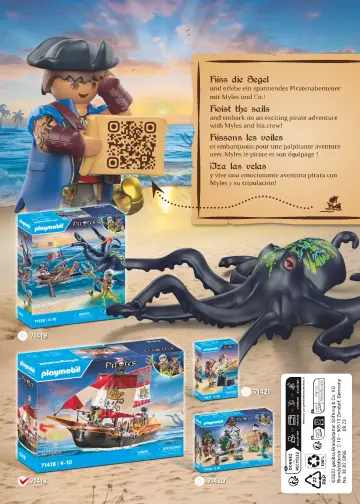 Manual de instruções Playmobil 71418 - Barco pirata (16)