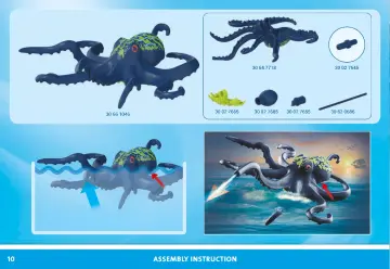 Bouwplannen Playmobil 71419 - Battle with the Giant Octopus (10)