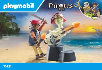 Manual de instruções Playmobil 71421 - Artilheiro pirata (1)