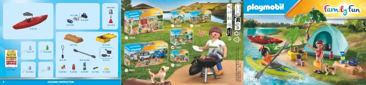 Building instructions Playmobil 71425 - Campsite with Campfire (1)