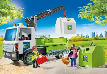 Playmobil 71431 - Glass Recycling Truck with Container