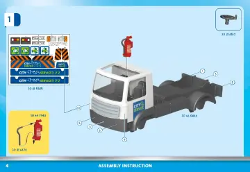 Notices de montage Playmobil 71431 - Camion-grue de recyclage de verre (4)