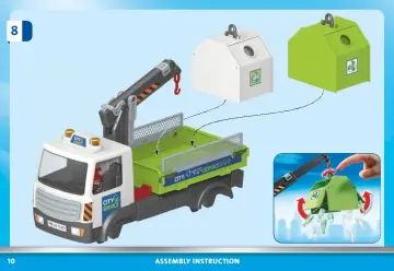 Notices de montage Playmobil 71431 - Camion-grue de recyclage de verre (10)