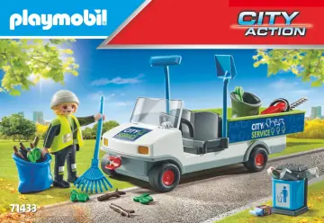 Notices de montage Playmobil 71433 - Agent d'entretien voirie avec véhicule é (1)