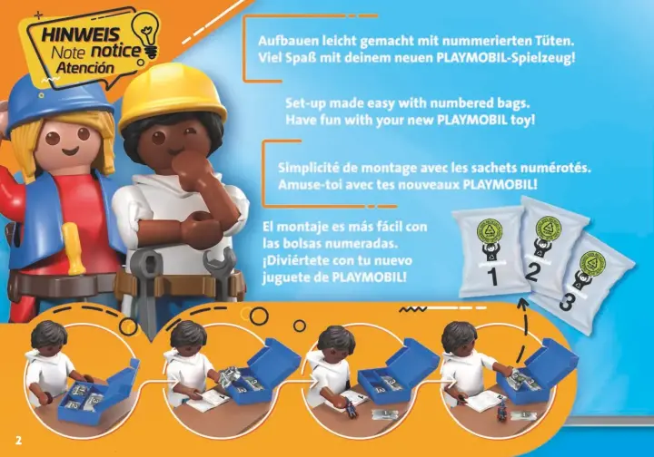 Manuales de instrucciones Playmobil 71433 - Limpieza urbana con coche eléctrico (2)