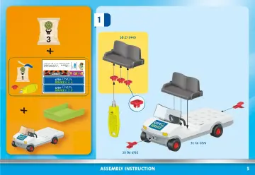 Notices de montage Playmobil 71433 - Agent d'entretien voirie avec véhicule é (5)