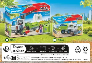 Bygganvisningar Playmobil 71434 - Renhållningsarbetare (4)