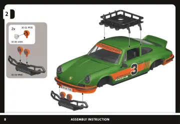 Manual de instruções Playmobil 71436 - Porsche 911 Carrera RS 2.7 Offroad (8)