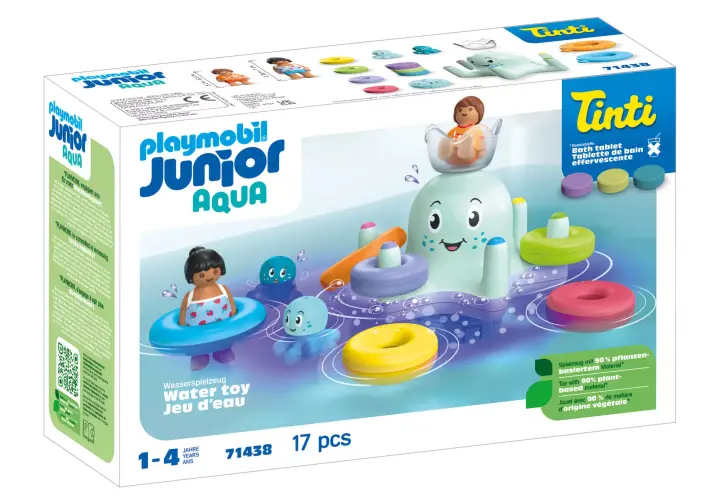 Playmobil 71438 - JUNIOR & Tinti: pulpo de colores - BOX