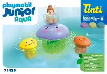 Bygganvisningar Playmobil 71439 - JUNIOR & Tinti: Colourful Jelly Fish Family (1)