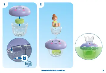 Bygganvisningar Playmobil 71439 - JUNIOR & Tinti: Colourful Jelly Fish Family (3)