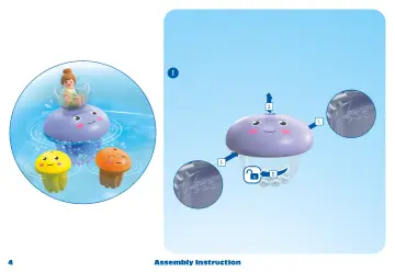 Bygganvisningar Playmobil 71439 - JUNIOR & Tinti: Colourful Jelly Fish Family (4)