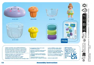 Bygganvisningar Playmobil 71439 - JUNIOR & Tinti: Colourful Jelly Fish Family (12)