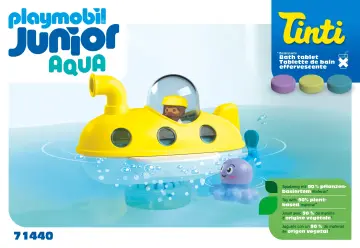 Bauanleitungen Playmobil 71440 - JUNIOR & Tinti: Buntes U-Boot (1)