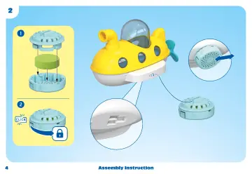 Bouwplannen Playmobil 71440 - JUNIOR & Tinti: Kleurrijke onderzeeër (4)