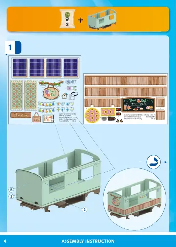 Manual de instruções Playmobil 71441 - Café Comboio com horta (4)