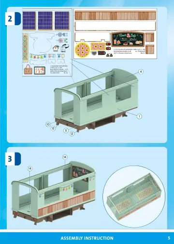 Manuales de instrucciones Playmobil 71441 - Café tren con huerto (5)