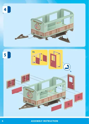 Manuales de instrucciones Playmobil 71441 - Café tren con huerto (6)