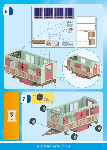 Notices de montage Playmobil 71441 - Roulotte café boutique (7)