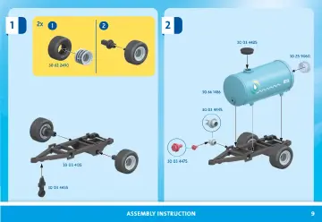 Manual de instruções Playmobil 71442 - Trator com reboque e cisterna (9)