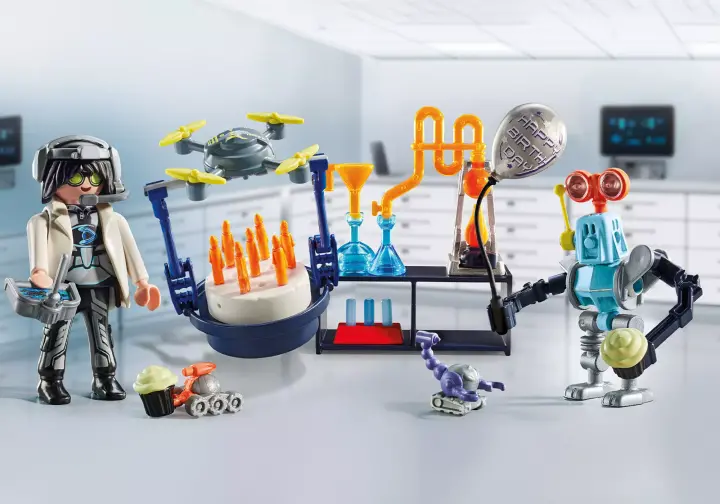 Playmobil 71450 - Naukowiec z robotami