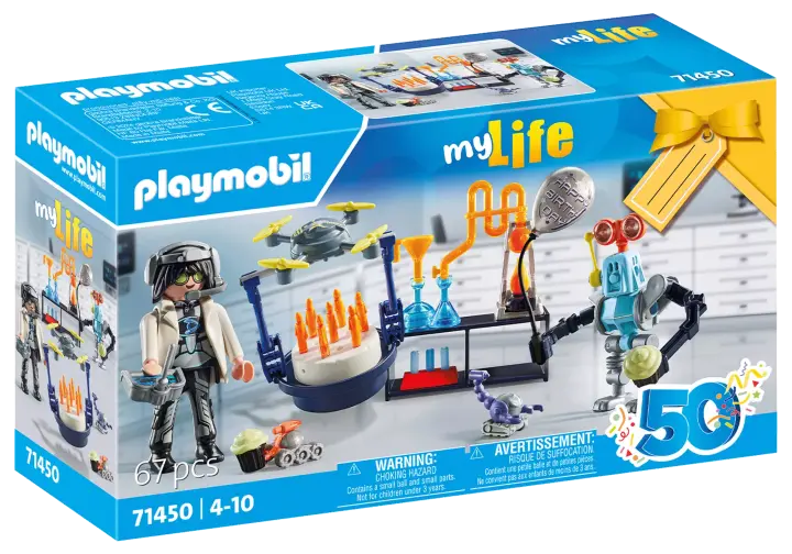 Playmobil 71450 - Chercheur avec robots - BOX