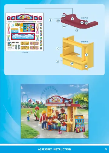 Manual de instruções Playmobil 71452 - Parque de diversões (9)