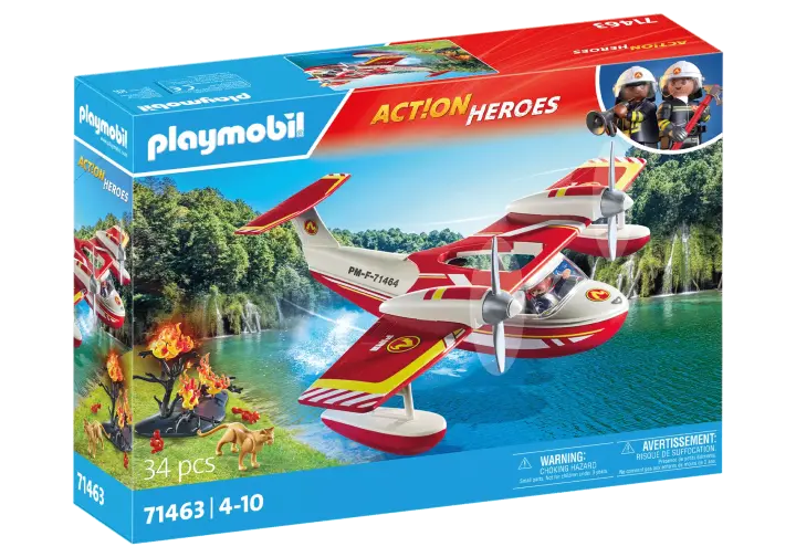 Playmobil 71463 - Hydravion avec pompier - BOX