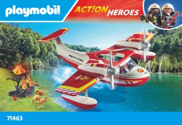 Manual de instruções Playmobil 71463 - Hidroavião dos bombeiros (1)