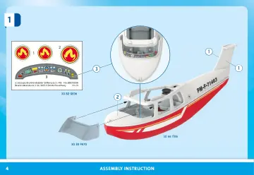 Bouwplannen Playmobil 71463 - Brandweervliegtuig met blusfunctie (4)