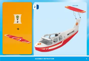 Notices de montage Playmobil 71463 - Hydravion avec pompier (5)