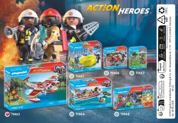 Manual de instruções Playmobil 71463 - Hidroavião dos bombeiros (12)