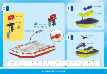 Bauanleitungen Playmobil 71464 - Feuerwehrboot mit Aqua Scooter (5)