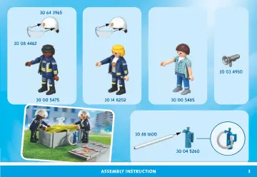 Manuales de instrucciones Playmobil 71465 - Bomberos con colchoneta (3)