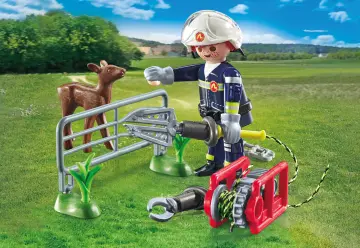 Playmobil 71467 - Misión bomberos: rescate de animal