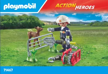 Notices de montage Playmobil 71467 - Pompier avec faon à sauver (1)