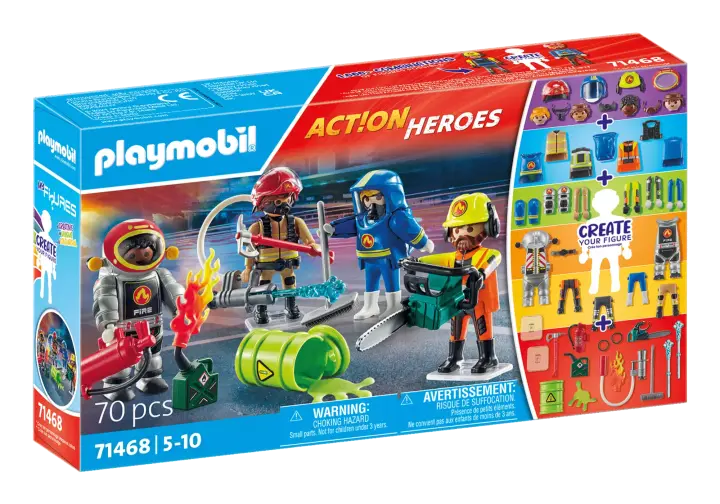 Playmobil 71468 - My Figures: bomberos - BOX