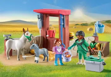 Playmobil 71471 - Állatorvos szamarakkal