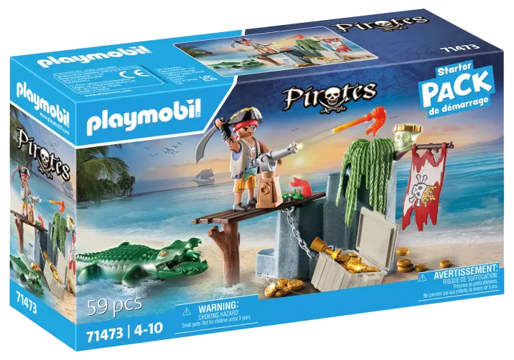 Playmobil 71473 - Pirat med alligator - BOX