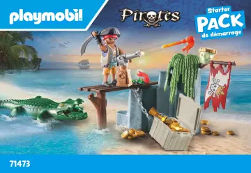 Manual de instruções Playmobil 71473 - Pirata com jacaré (1)