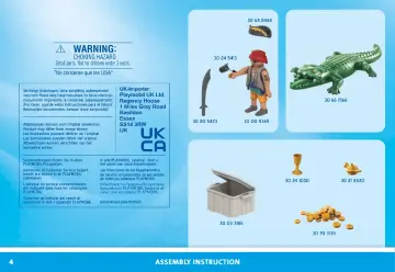 Building instructions Playmobil 71473 - Pirate with alligator (4)