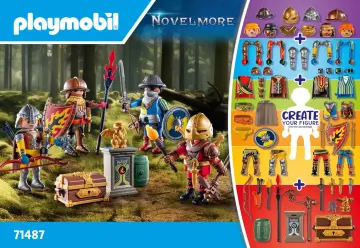 Οδηγίες συναρμολόγησης Playmobil 71487 - My Figures: Ιππότες του Novelmore (1)