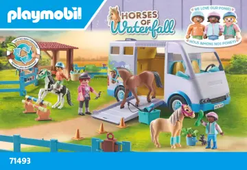 Bouwplannen Playmobil 71493 - Mobiele manege (1)