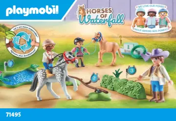 Notices de montage Playmobil 71495 - Cavaliers avec poneys et saut d'obstacles (1)