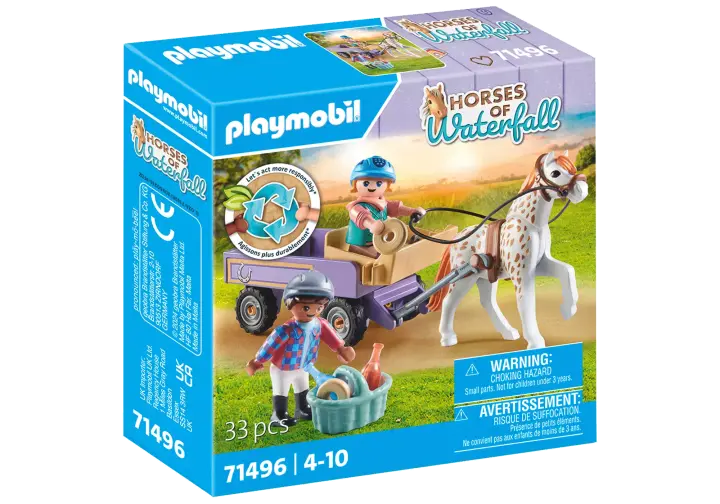 Playmobil 71496 - Enfants avec calèche et poney - BOX