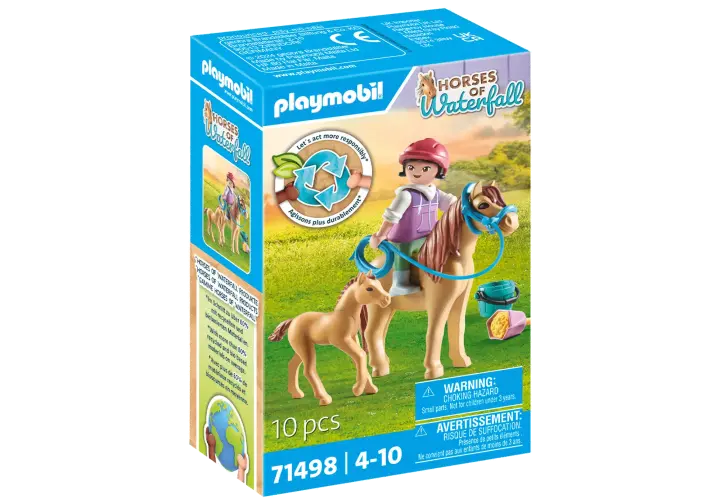 Playmobil 71498 - Niña con poni y potro - BOX