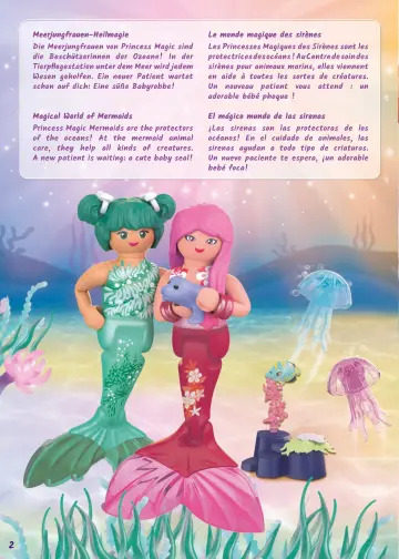 Manual de instruções Playmobil 71499 - Sereia cuidado dos animais (2)