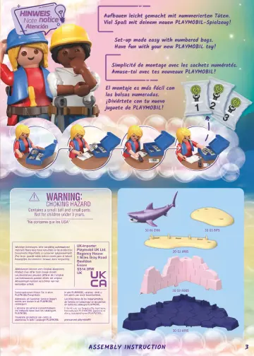 Manual de instruções Playmobil 71499 - Sereia cuidado dos animais (3)