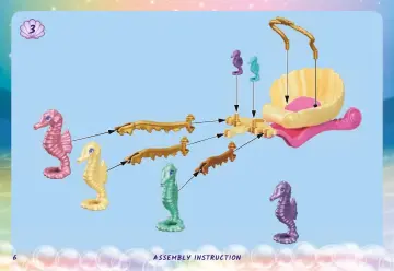 Building instructions Playmobil 71500 - Mermaid with Seahorse Carriage (6)