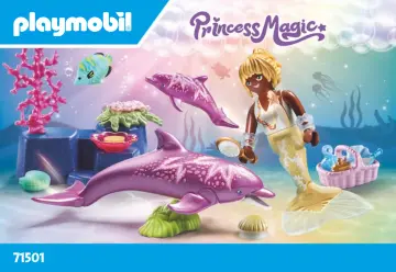 Manual de instruções Playmobil 71501 - Sereia com golfinhos (1)